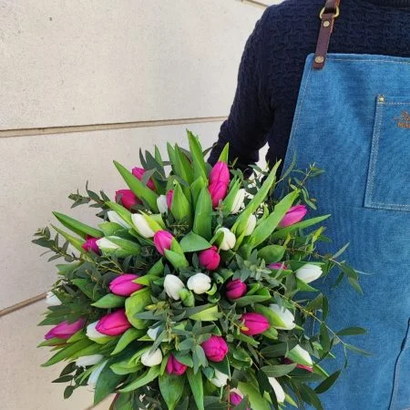 Bouquet de Tulipes PASTEL Bouquet de Tulipes PASTEL, par L'ART Ô ZOIR, fleuriste à Tours