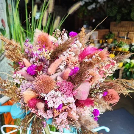 bouquet de fleurs séchées pastel bouquet de fleurs séchées pastel, par L'ART Ô ZOIR, fleuriste à Tours