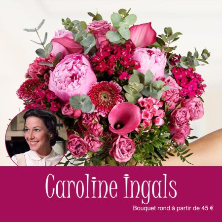 votre artisan fleuriste vous propose le bouquet : CAROLINE INGALLS - BOUQUETS RONDS