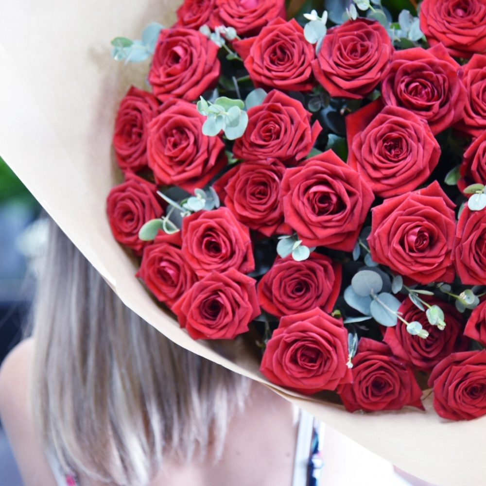 Bouquet XXL Rose rouge | Livraison à Metz | Saona Fleuriste
