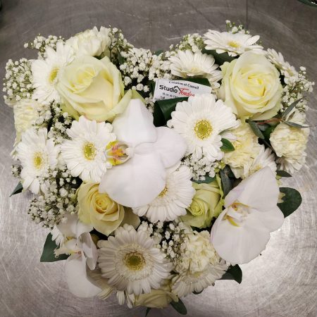 votre artisan fleuriste vous propose le bouquet : Coeur
