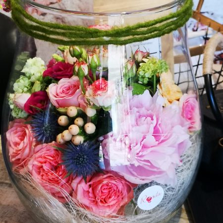 votre artisan fleuriste vous propose le bouquet : Aqua Flower