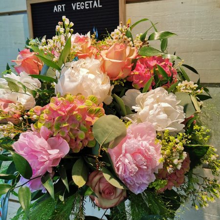 votre artisan fleuriste vous propose le bouquet : Bouquet nectarine
