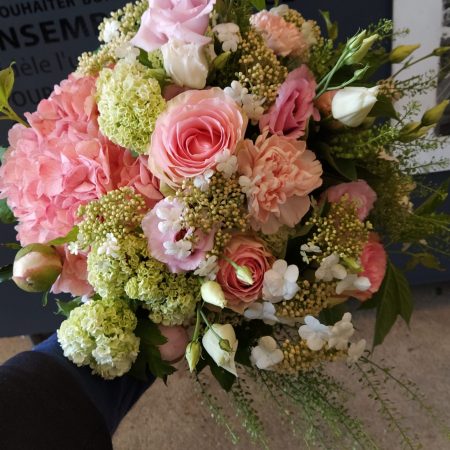 votre artisan fleuriste vous propose le bouquet : Pink Lady