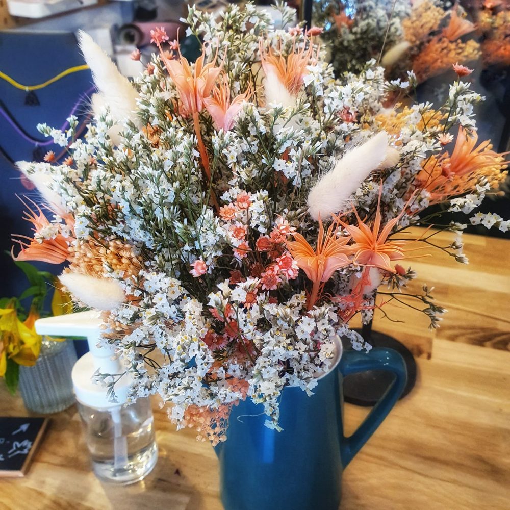 Bouquet de fleurs séchées, par Ikigai fleurs, fleuriste à Saulx-les-Chartreux