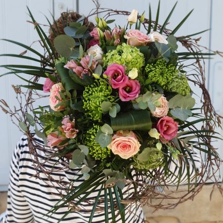 votre artisan fleuriste vous propose le bouquet : Bouquet rond "passion"