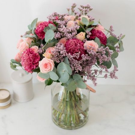 votre artisan fleuriste vous propose le bouquet : Bouquet rose - Beryl