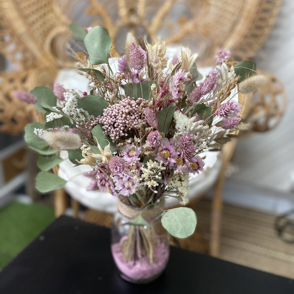 Bouquet de fleurs séchées, par LP floral designer, fleuriste à Villenave-d'Ornon