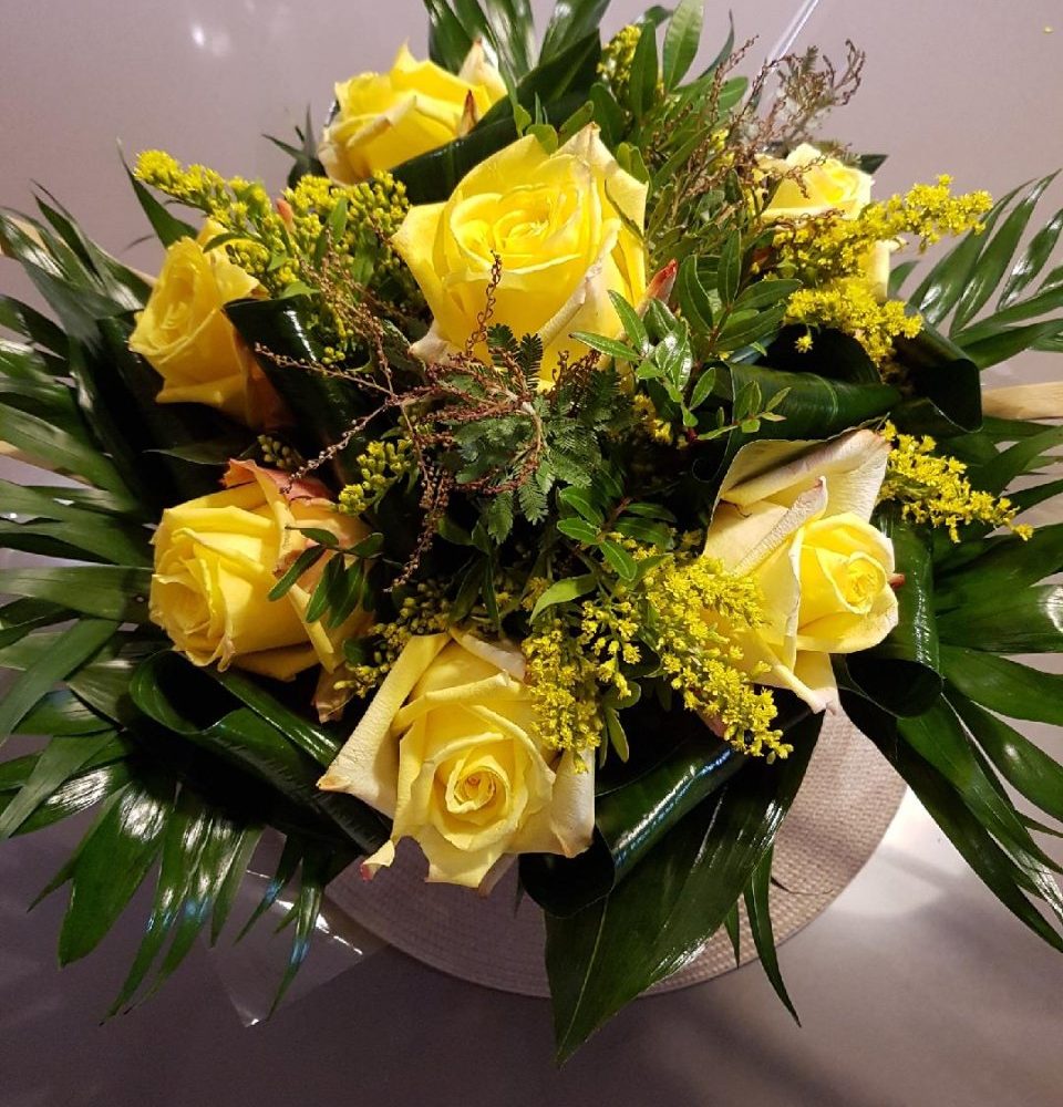 Bouquet Jaune, par Quand les fleurs s'en mêlent, fleuriste à Houilles