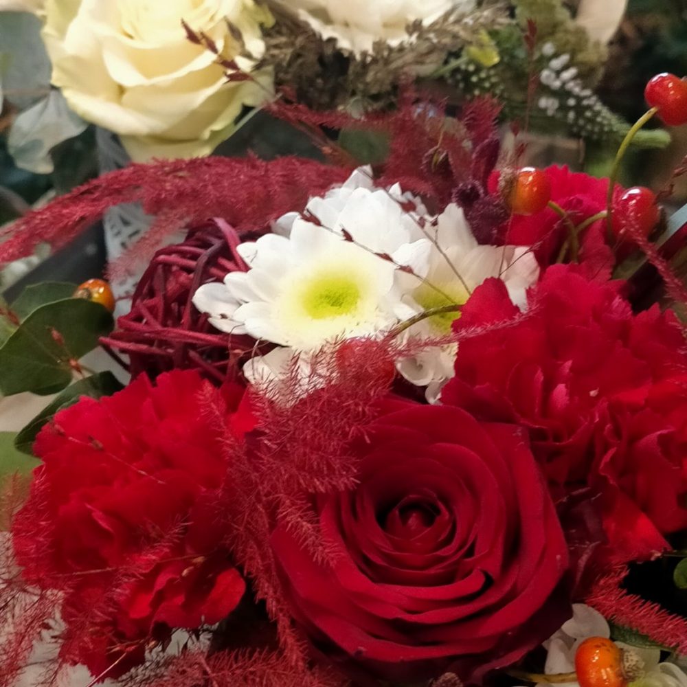 Bouquet Rouge, par Décoflor, fleuriste à Saint-Jean-d'Angély