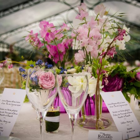 votre artisan fleuriste vous propose le bouquet : Centre De Table Pour Votre Mariage