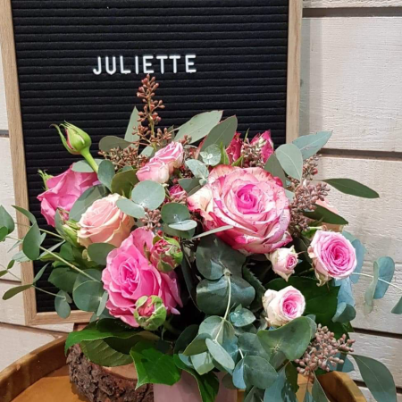 votre artisan fleuriste vous propose le bouquet : Juliette