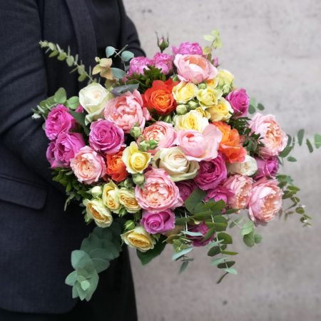 votre artisan fleuriste vous propose le bouquet : Tutti Rosi