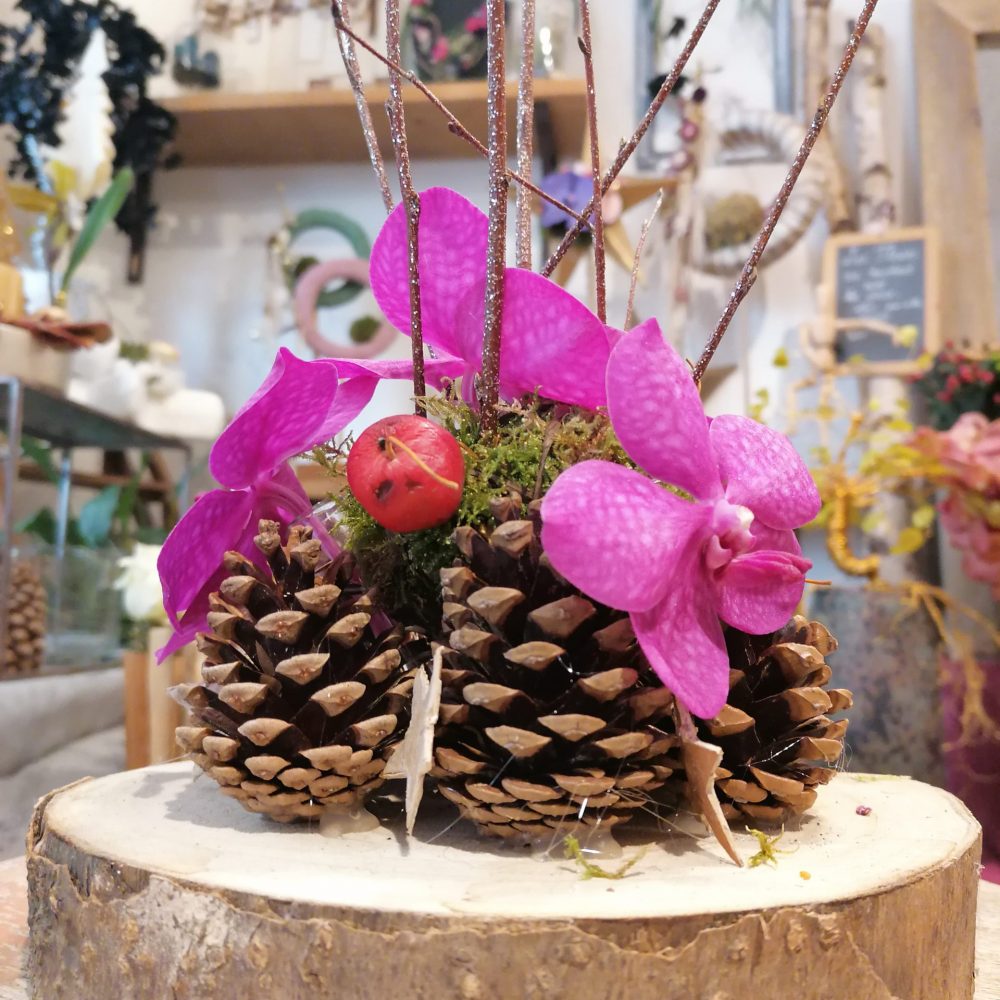 Décor De Table Orchidée, par Akane - Le murmure des fleurs, fleuriste à Barjols