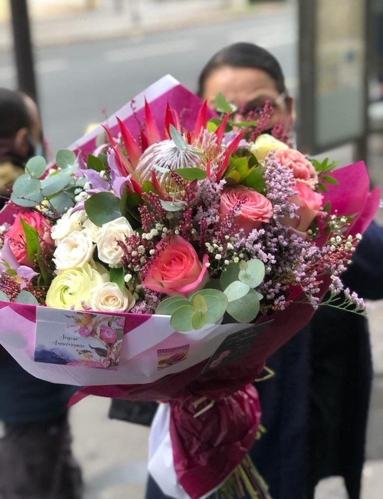 Bouquet Célébration, par La Rose d'Ispahan, fleuriste à Paris