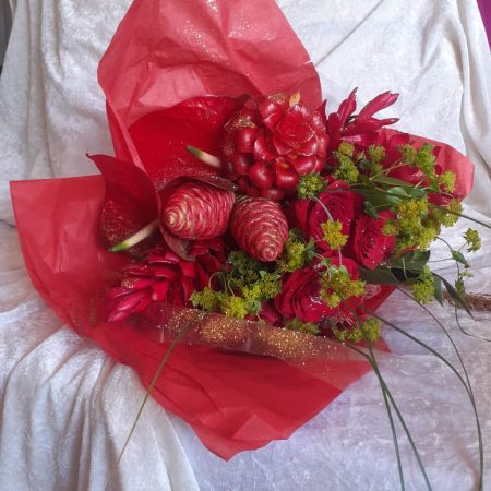votre artisan fleuriste vous propose le bouquet : Baisers Sucrés