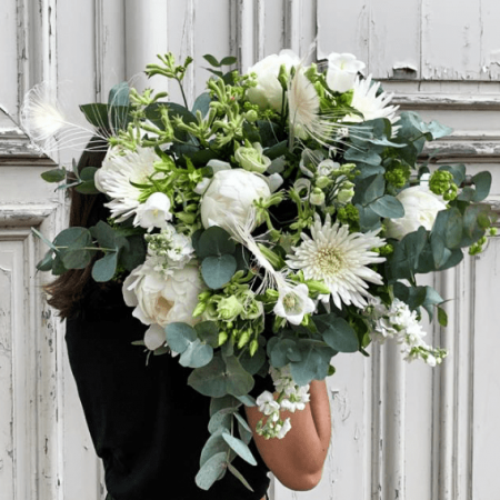 Bouquet Blanc, par Atelier Armelle Alleton, fleuriste à Le Mans
