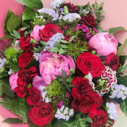 Bouquet Rouge, par Issy Fleurs, fleuriste à Issy-les-Moulineaux