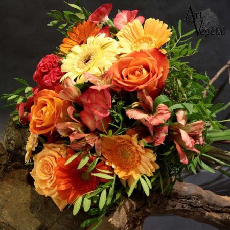 votre artisan fleuriste vous propose le bouquet : Chaleureux