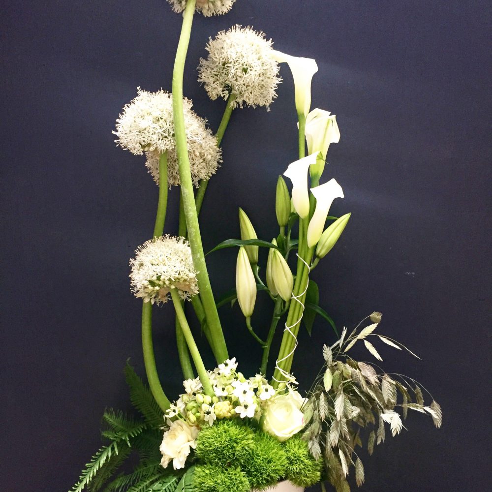Bouquet Contemporain / Linéaire, par La chaine de cœur, fleuriste à Barr