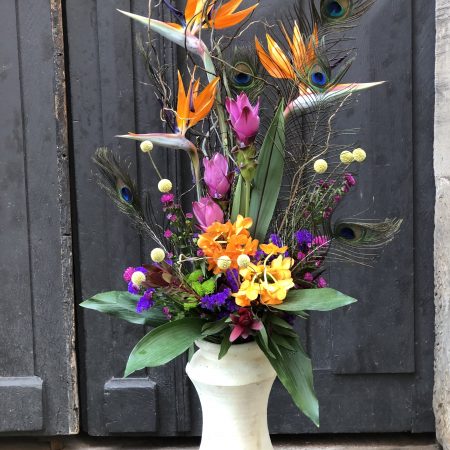 Bouquet Moderne / Tropical, par La chaine de cœur, fleuriste à Barr