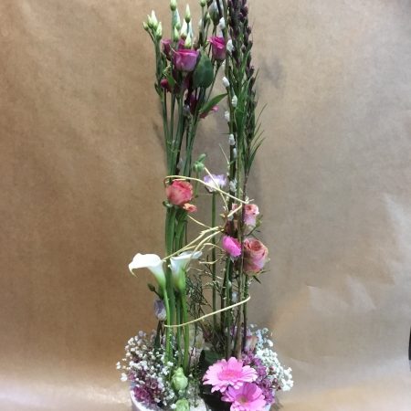 Composition piquée en hauteur, par Fleurs et Tendances, fleuriste à Vandœuvre-lès-Nancy