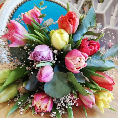 Bouquet de saison, par Le trèfle à quatre fleurs, fleuriste à Gondecourt