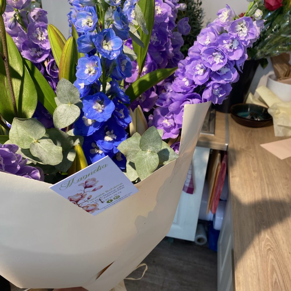 Petites Pépite de Saison: Les Delphiniums, par Magnolia Fleuriste, fleuriste à Antibes