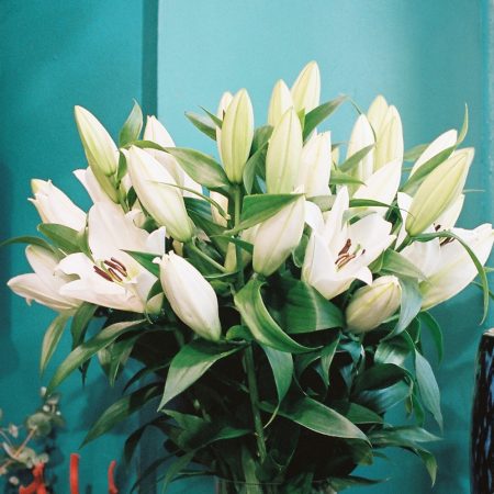 Bouquet de lys, par Au Muguet, fleuriste à Carqueiranne