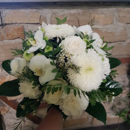 Bouquet blanc, par Passionnement, fleuriste à Carmaux