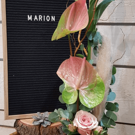 Composition Marion, par Art Végétal, fleuriste à Corbas