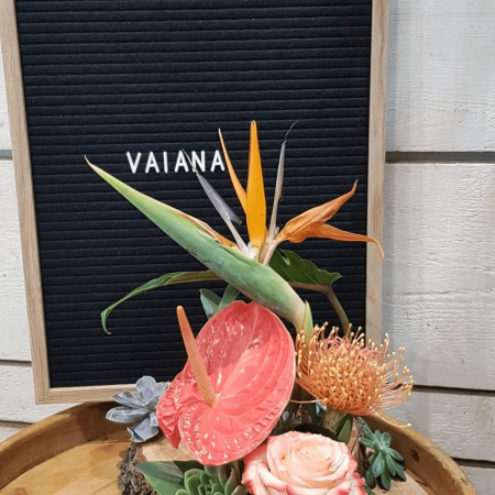 Composition Vaiana, par Art Végétal, fleuriste à Corbas
