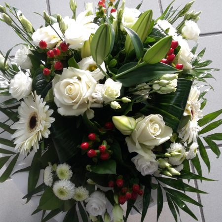 votre artisan fleuriste vous propose le bouquet : Bouquet Deuil