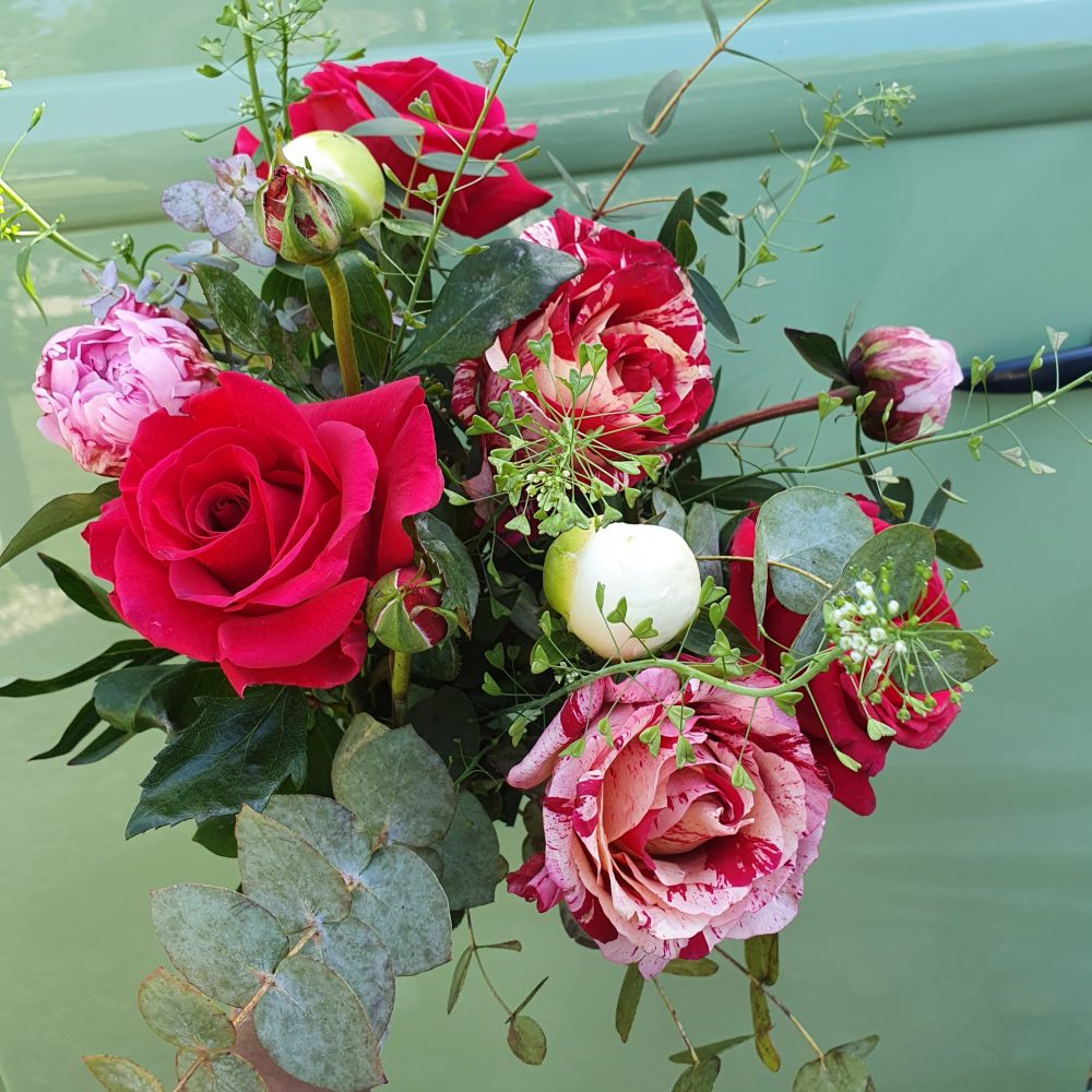 Bouquet de fleurs fraiches de saison, par Atelier D'Evelyse, fleuriste à Gron