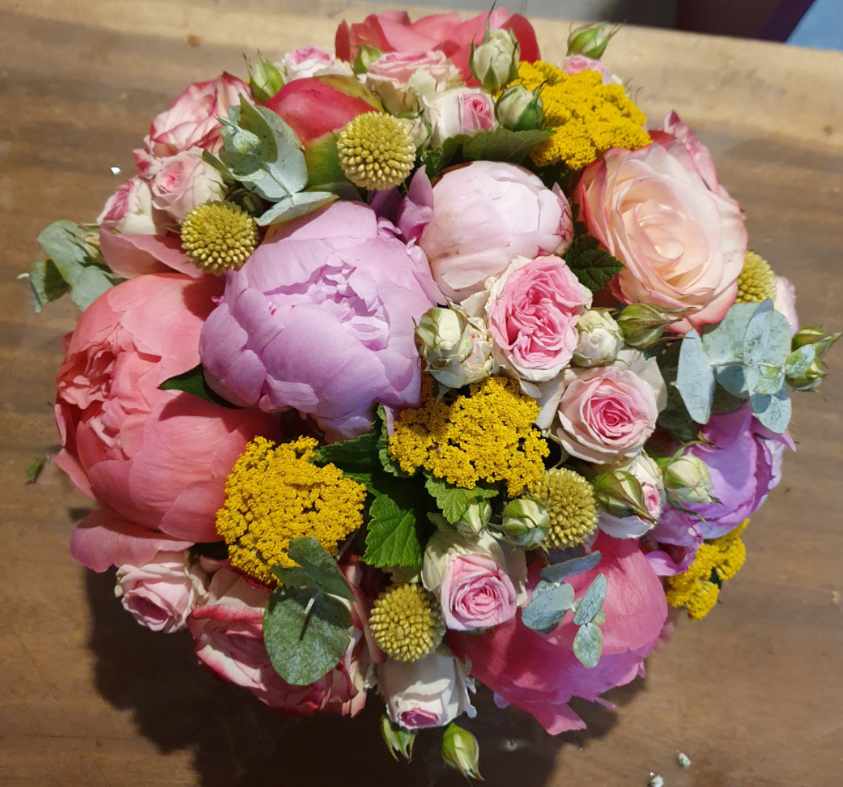 Bouquet rond, par ATELIER FLASH FLEURS, fleuriste à Paris