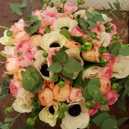 Bouquet rond, par ATELIER FLASH FLEURS, fleuriste à Paris