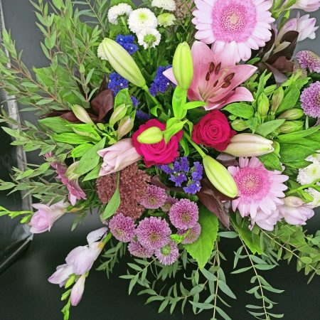 votre artisan fleuriste vous propose le bouquet : Bouquet champêtre câlin