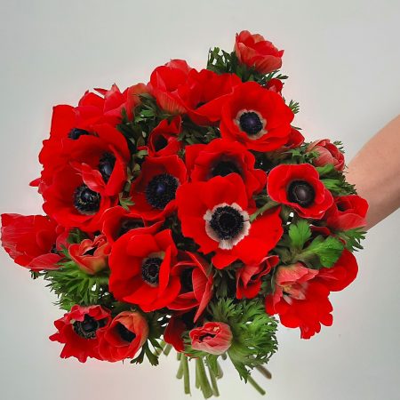 votre artisan fleuriste vous propose le bouquet : Anémone Love