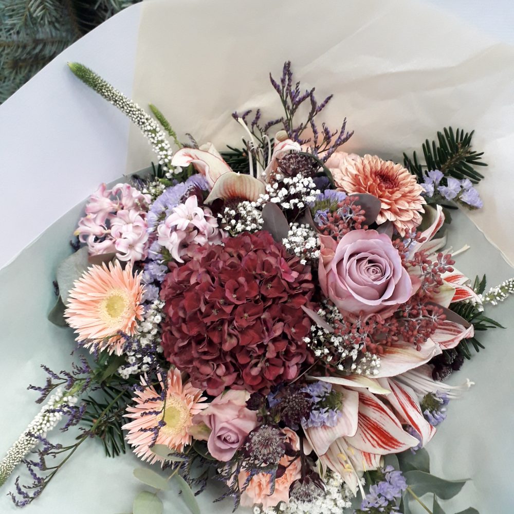 Le Bouquet de Madeleine, par La Linotte Artisan Fleuriste, fleuriste à Kaysersberg