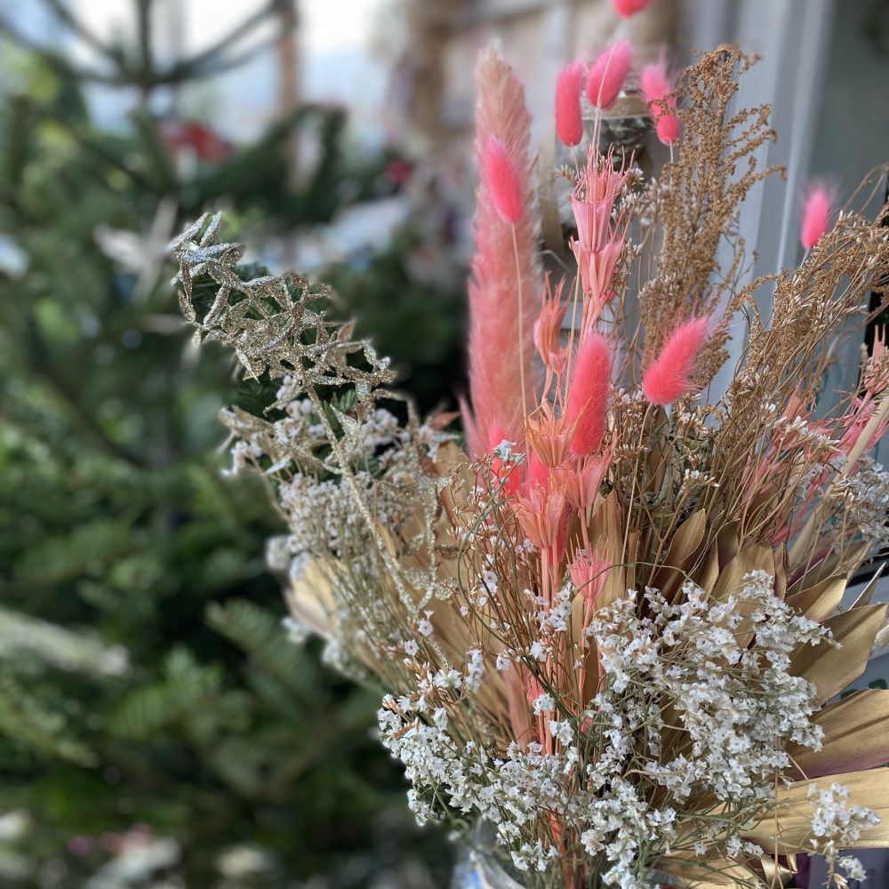 Bouquet de fleurs séchées Noël éternel