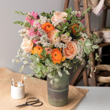 votre artisan fleuriste vous propose le bouquet : Bouquet champêtre Mary Flor