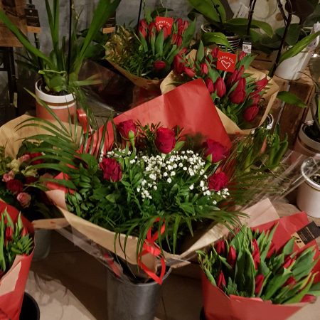 Bouquet Amour, par Zen et Flore, fleuriste à La Louvière