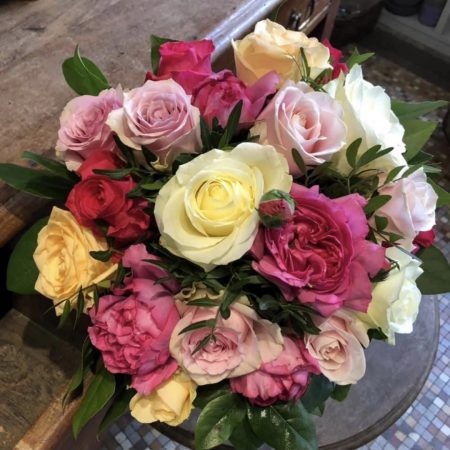 votre artisan fleuriste vous propose le bouquet : Mélange de rose