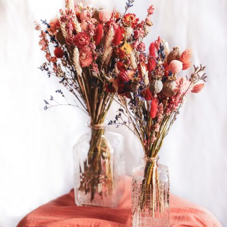 votre artisan fleuriste vous propose le bouquet : Bouquet de fleurs séchées coloré