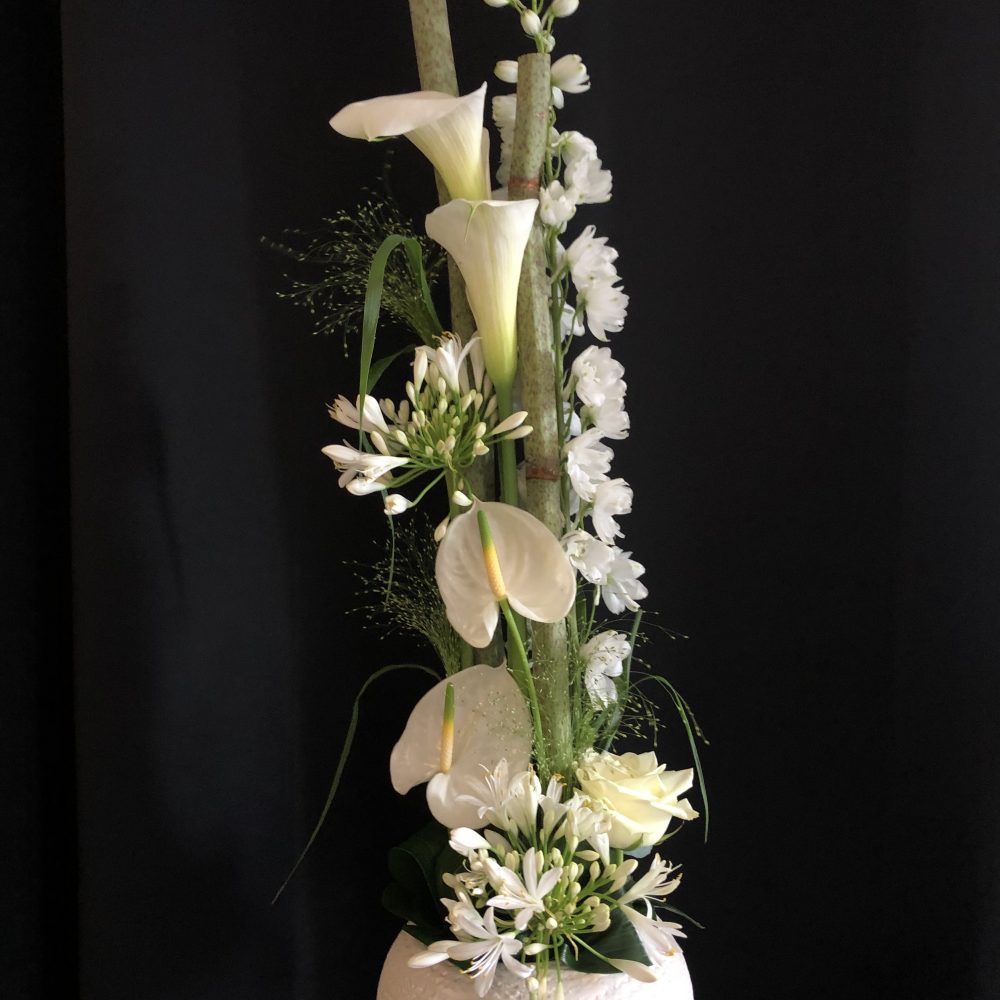 Composition en Hauteur de Echoppe Végétale, par Échoppe végétale, fleuriste à Messein