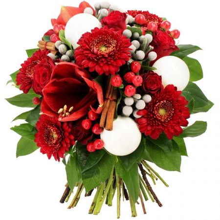 votre artisan fleuriste vous propose le bouquet : Bouquet de Noël de Tyli'S Fleurs