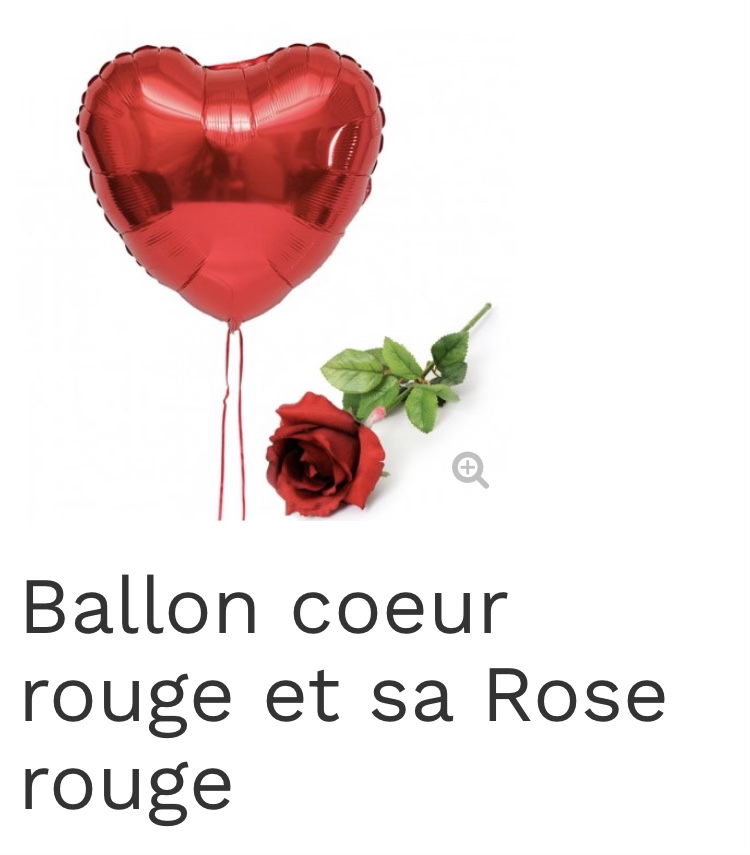 Rose éternelle accompagner de son ballon à gaz Elllium, par Grima Primavera, fleuriste à Marseille
