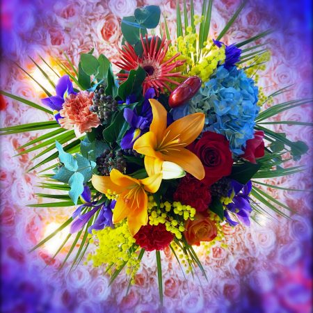 votre artisan fleuriste vous propose le bouquet : Bouquet colorés