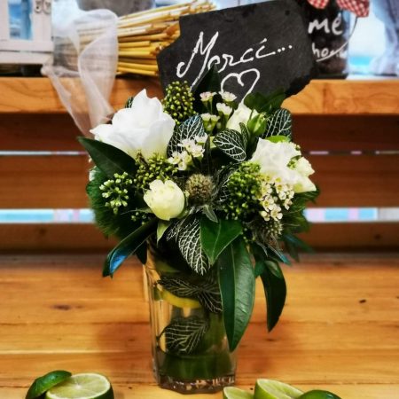 votre artisan fleuriste vous propose le bouquet : Mojito Flowers