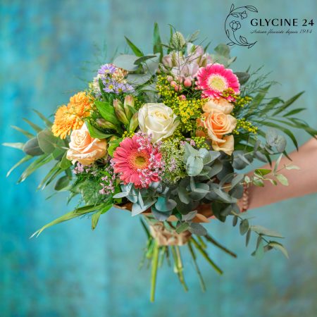 votre artisan fleuriste vous propose le bouquet : Palette de couleurs